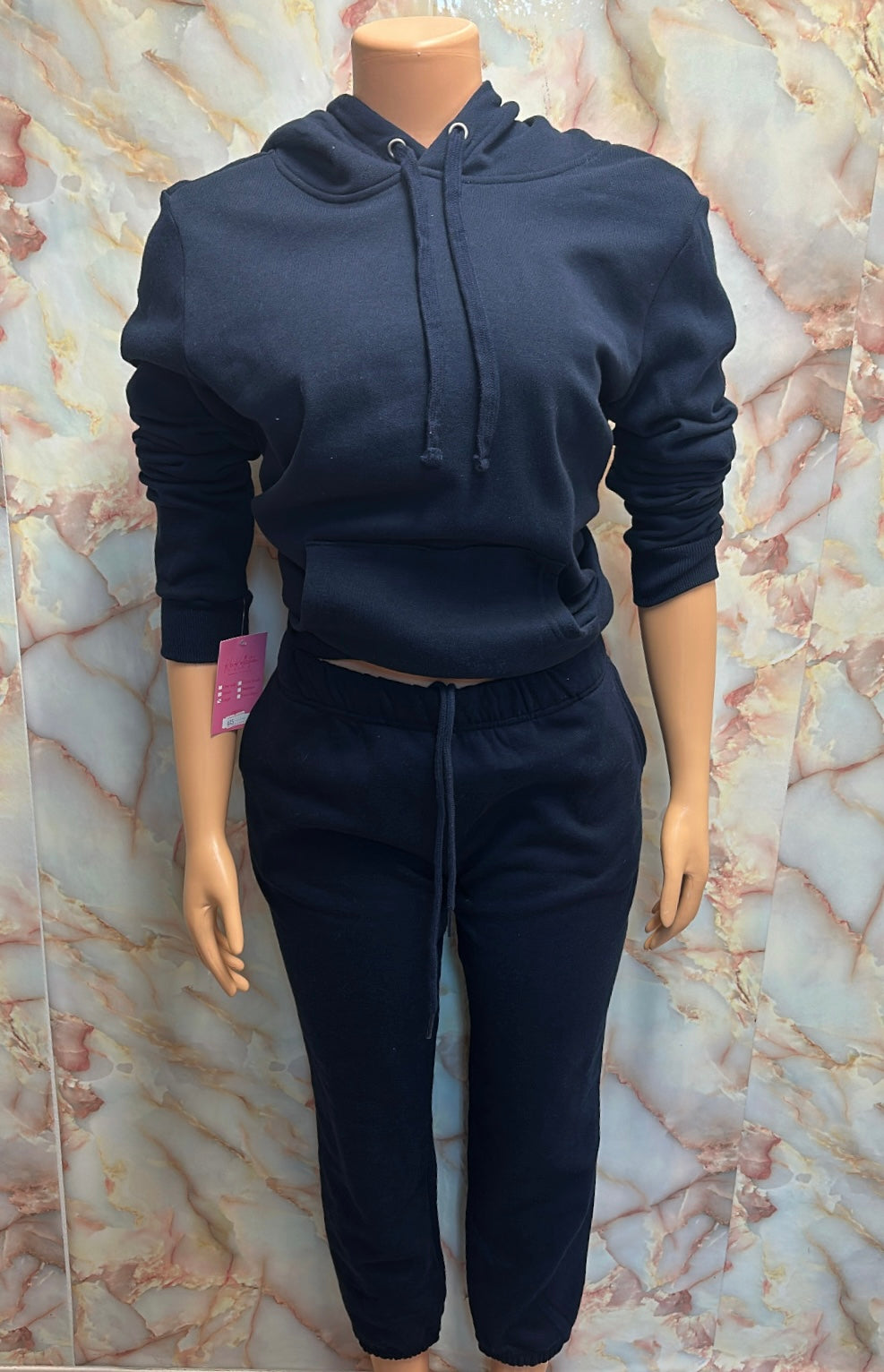 Navy hoodie jogging suit