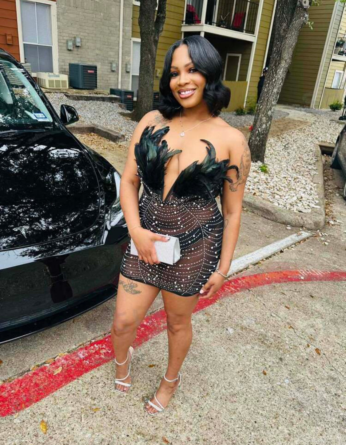 Feather dress