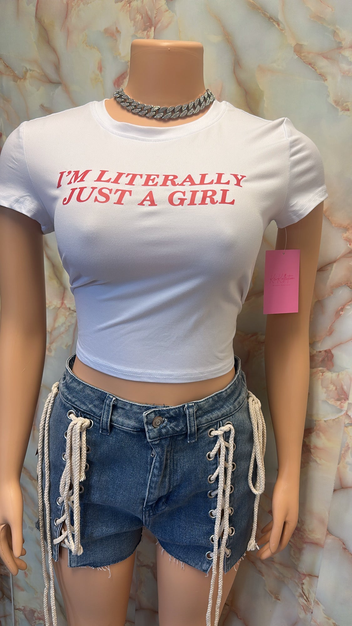Lace up shorts