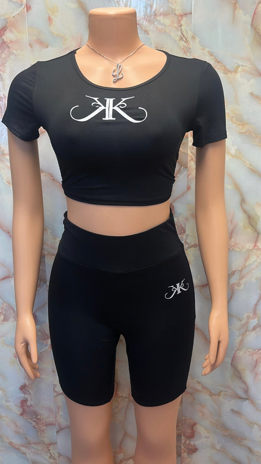 Black biker set