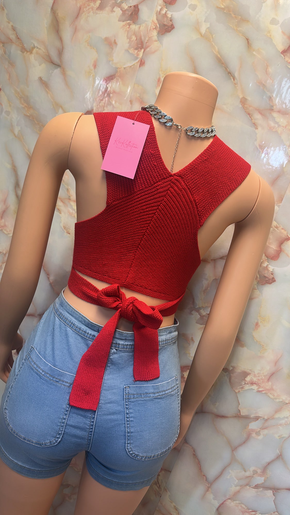 Wrap sweater