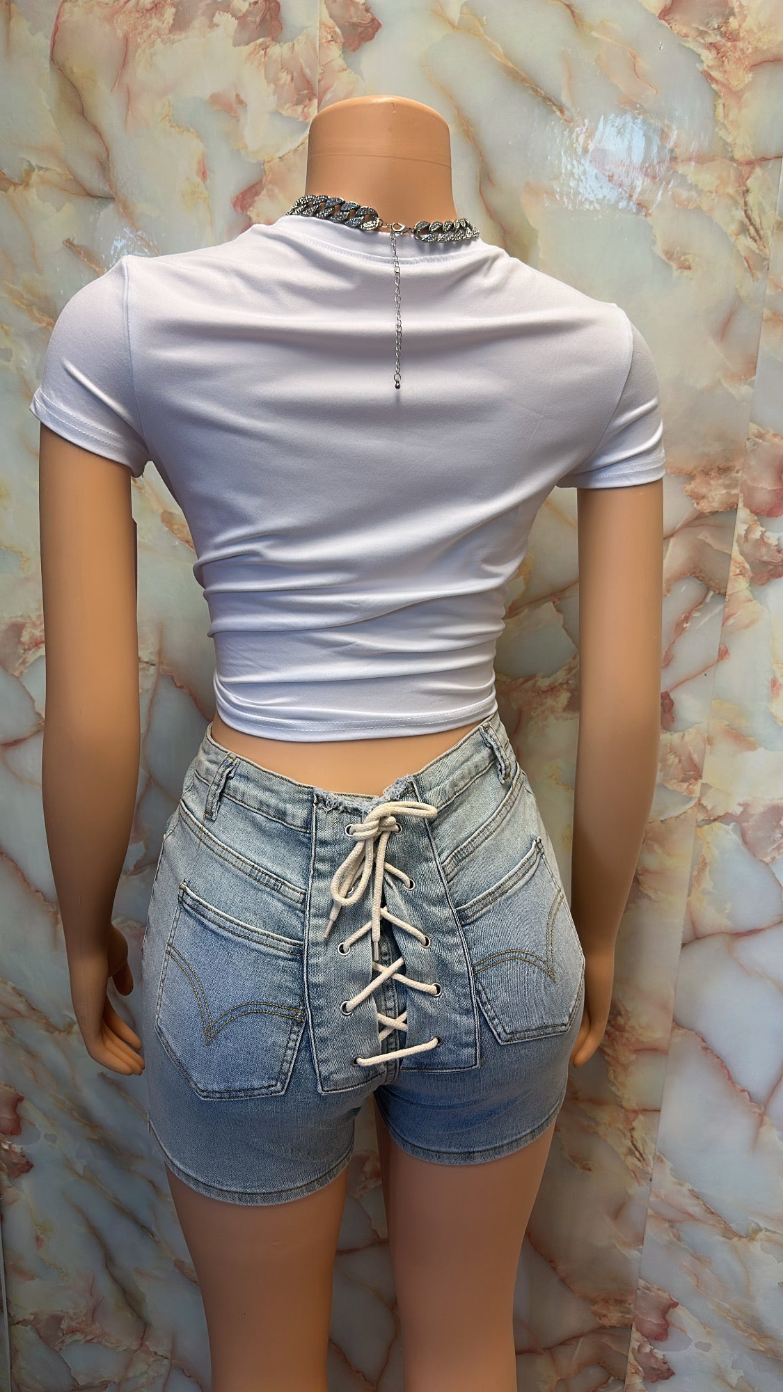 Lace me shorts