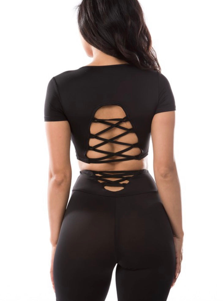 Black biker set