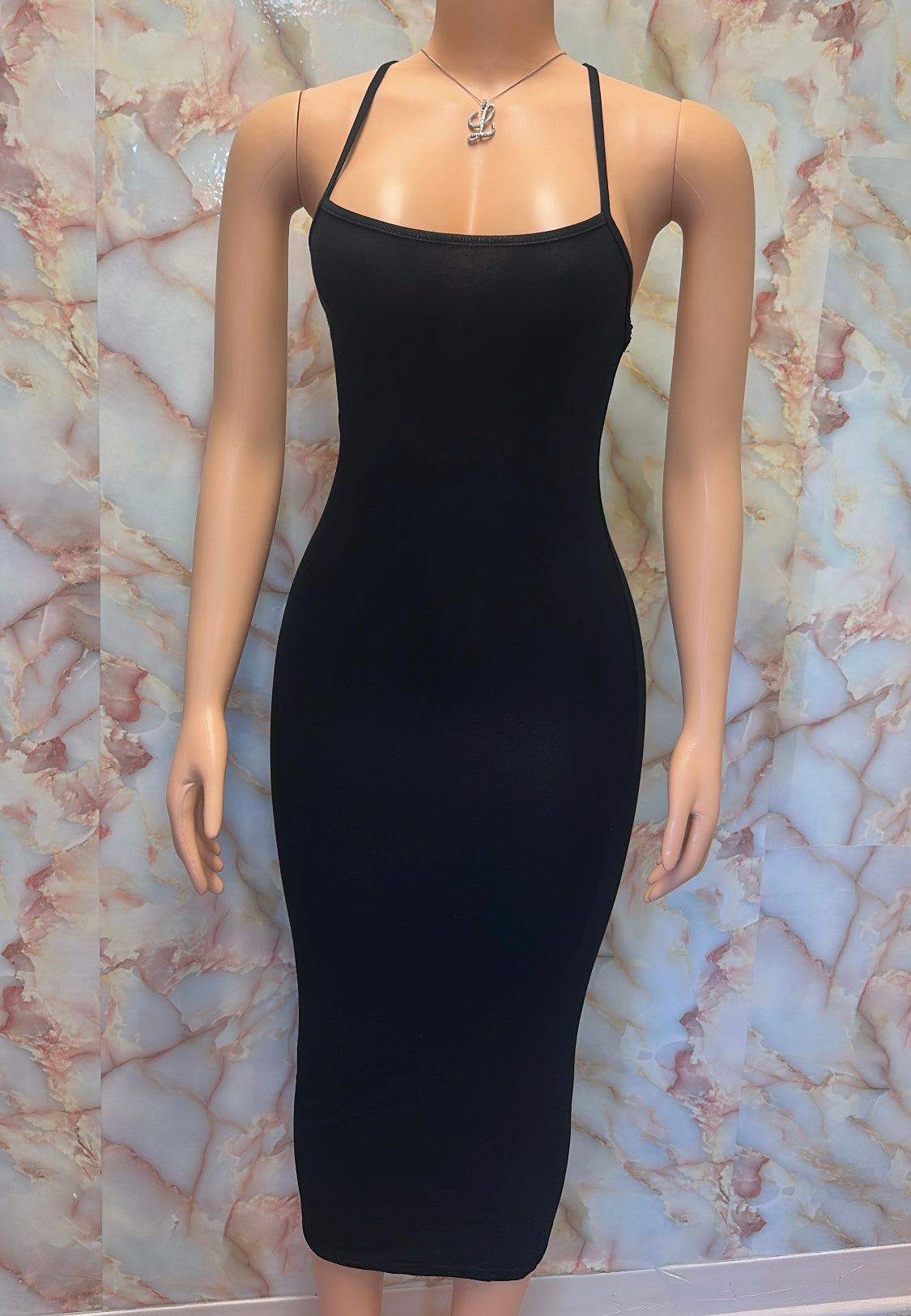 Black maxi dress