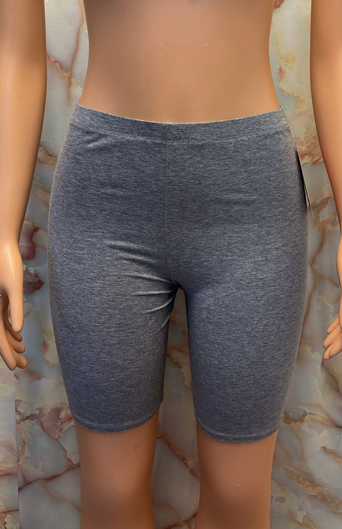 Grey biker shorts (shorts only)