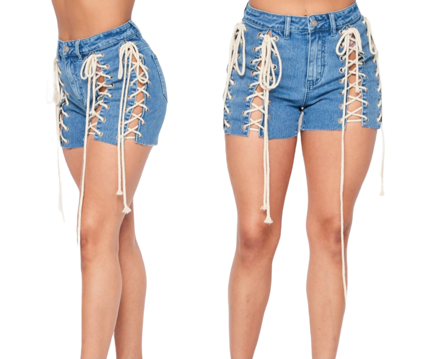 Lace up shorts