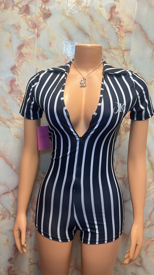Stripped romper