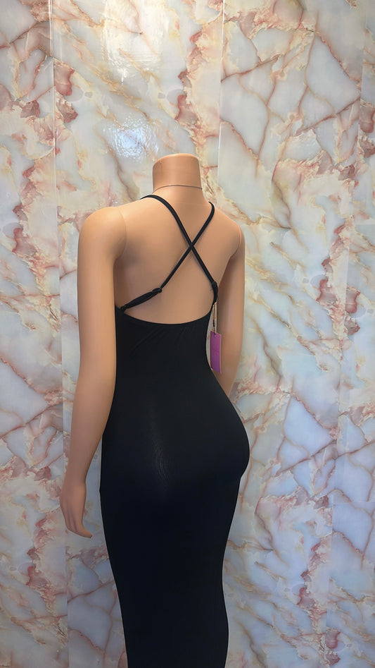 Black maxi dress