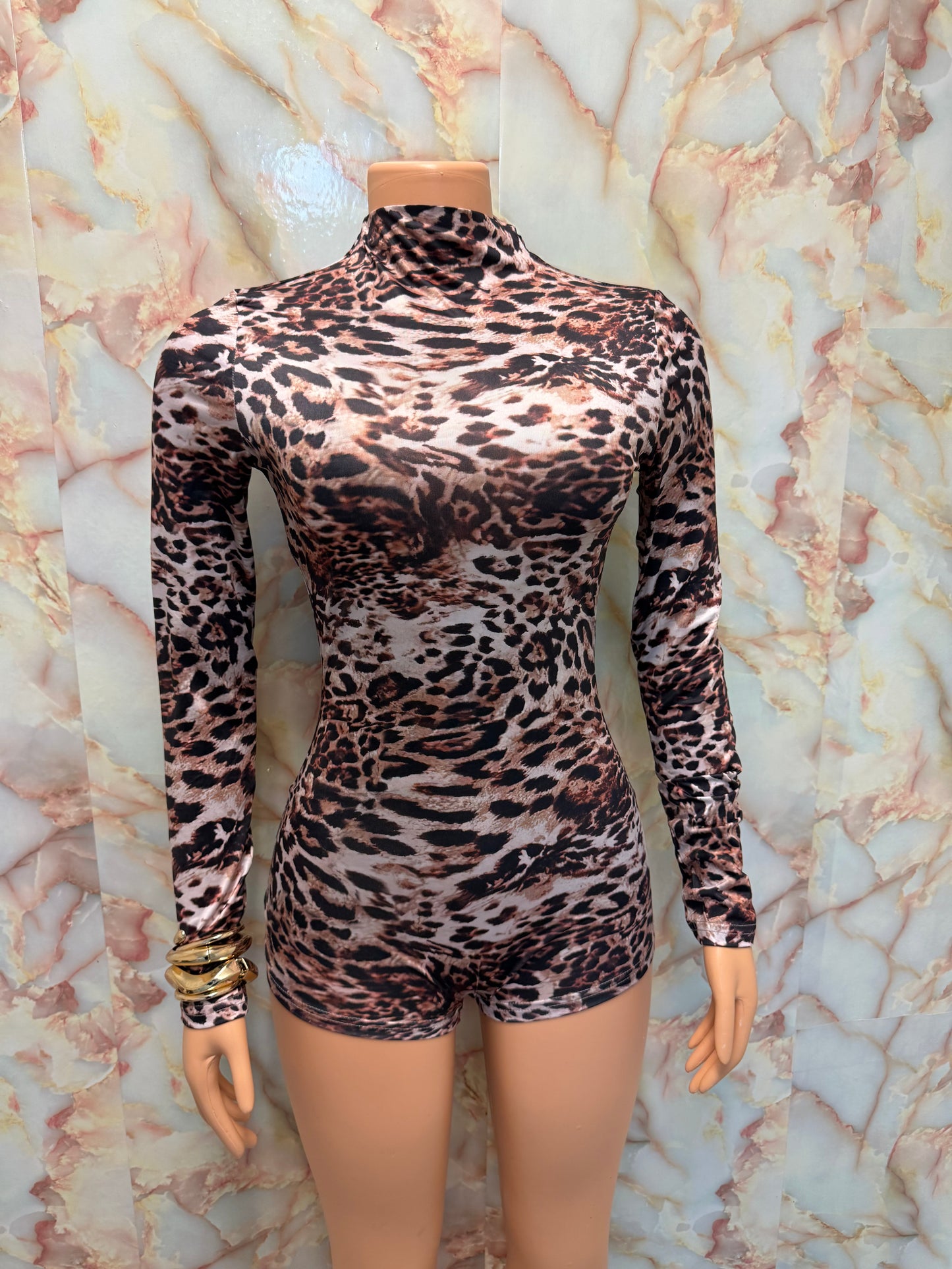 Cheetah romper