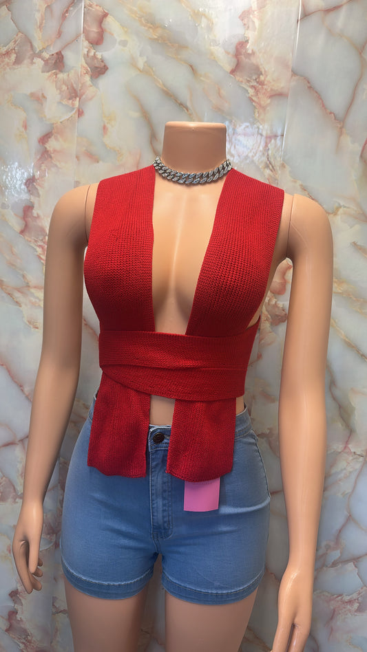Wrap sweater