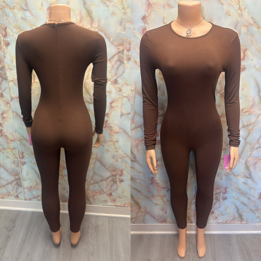Brown jumpsuit