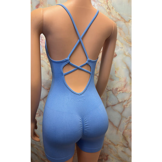 Blue Active Romper