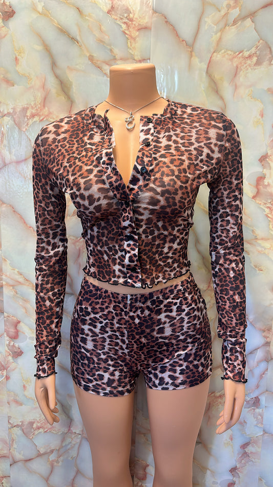 Cheetah short set