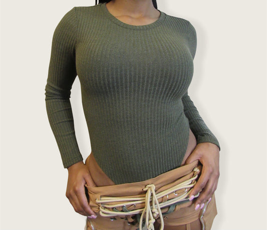 Olive bodysuit